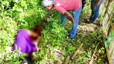 Jasad korban Jaelani saat ditemukan warga