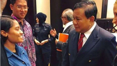 Momen Prabowo Subianto bertemu TKW Wilfrida yang dijatuhi hukuman mati