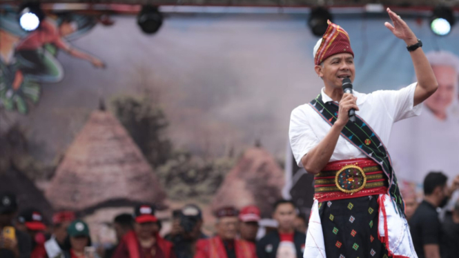 Capres nomor urut tiga Ganjar Pranowo