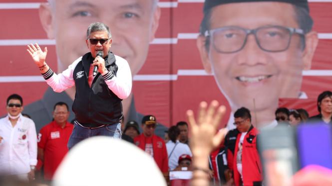 Sekjen PDIP sekaigus Sekretaris TPN Ganjar-Mahfud Hasto Kristiyanto