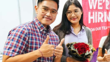 Kaesang Pangarep dan istri kunjungi job fair di Yogyakarta
