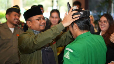 Ketua Umum GP Ansor Yaqut Cholil Qoumas (Gus Yaqut)