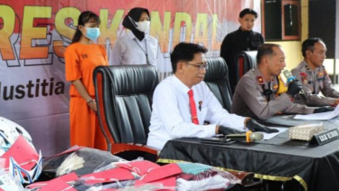 Pelaku NM yang dirilis polisi.