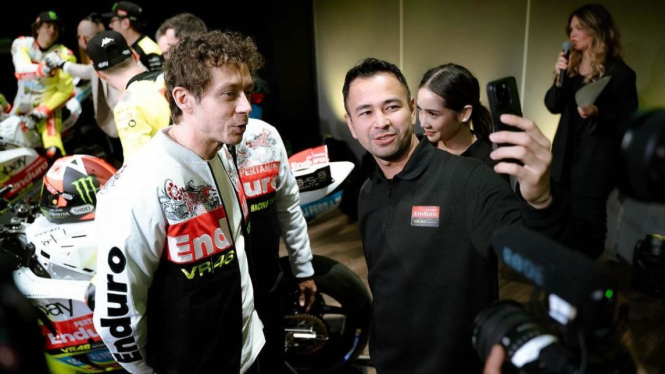 Raffi Ahmad dan Valentino Rossi