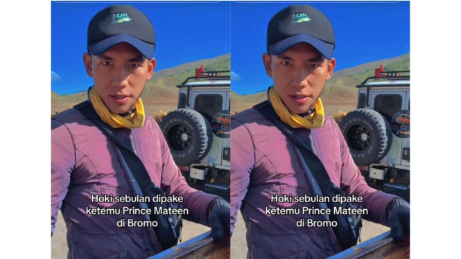 Viral pedagang es krim di Bromo mirip Prince Mateen