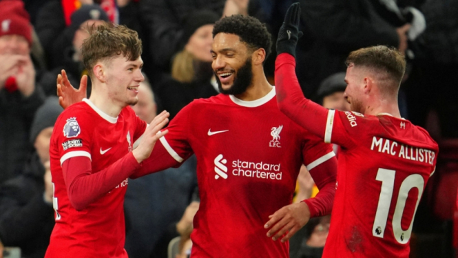 Conor Bradley saat Liverpool vs Chelsea