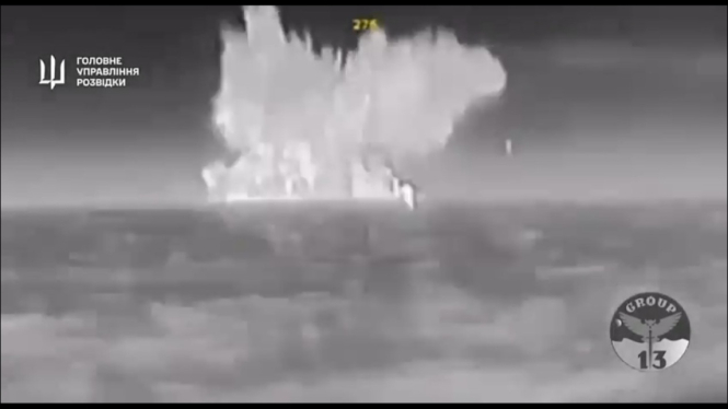 VIVA Militer: Kapal rudal nuklir Rusia Ivanovets (954) meledak