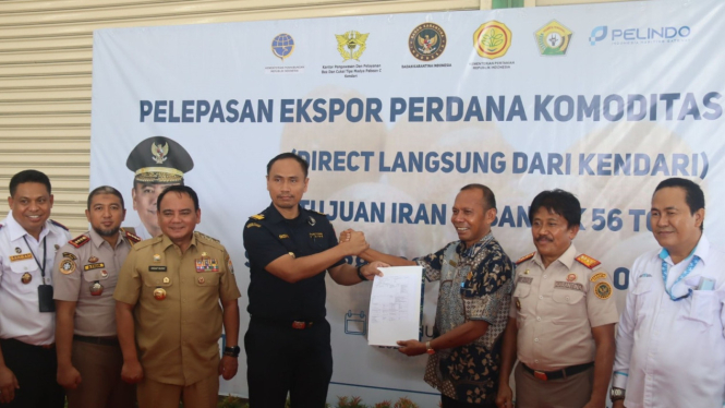 Bea Cukai ekspor perdana komoditas pinang