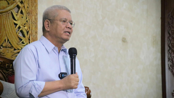 Penjabat Gubernur Kalbar, dr Harisson menyampaikan klarifikasi dan permohonan maaf atas pernyataan yang disampaikannya untuk memilih Capres yang pro IKN. 