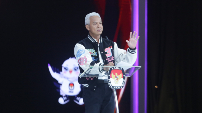 Ganjar Pranowo di Debat Kelima Calon Presiden Pemilu 2024