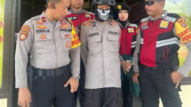Pelajar SMP jadi Polisi Gadungan di Kendari ditangkap. Foto: Istimewa
