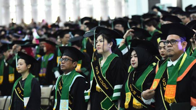 USU gelar wisuda Auditorium Kampus USU.(istimewa/VIVA)