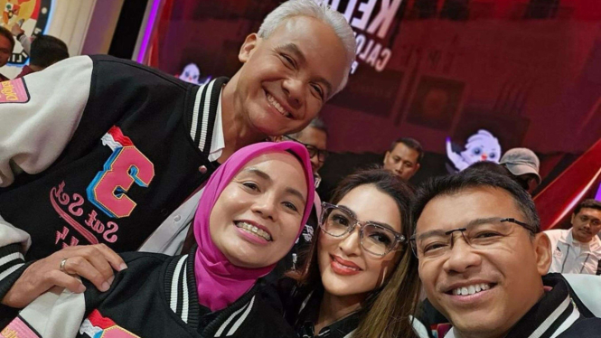 Anang dan Ashanty bersama Ganjar Pranowo