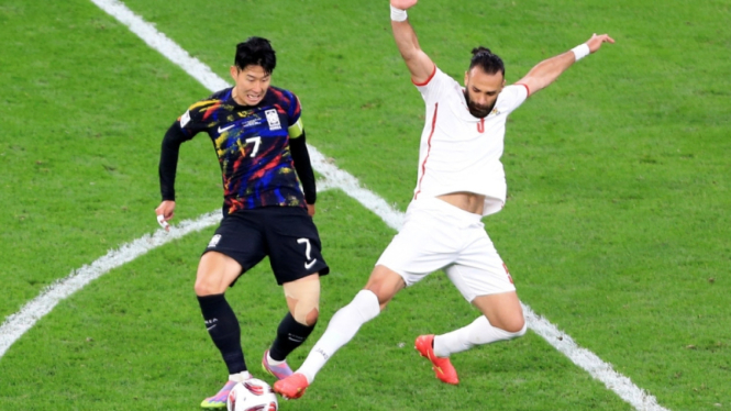 Son Heung-min saat Korea Selatan vs Yordania