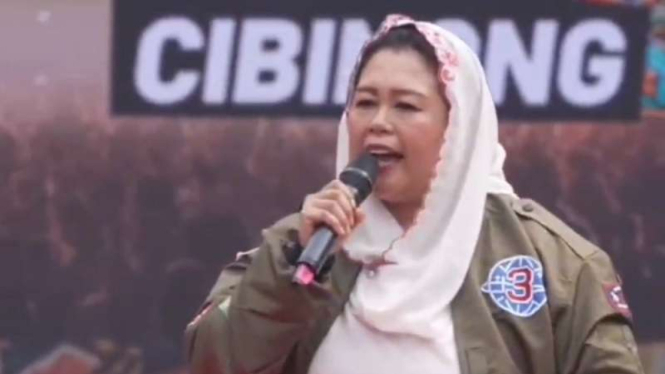 Yenny Wahid berkampanye untuk Ganjar-Mahfud di Pakansari, Cibinong