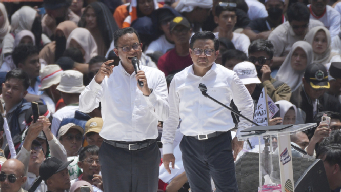 Kampanye Anies Baswedan-Muhaimin Iskandar di JIS