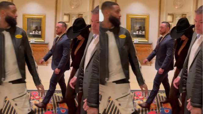Kim Kardashian dan Beckham Jr. Terlihat Jalan Bersama Usai Hadiri pra-Super Bowl