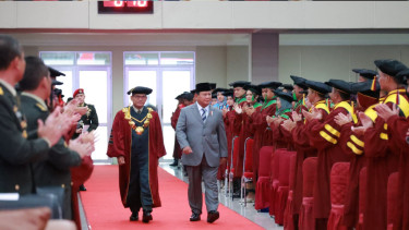 Menteri Pertahanan (Menhan) Prabowo Subianto mengunjungi Unhan