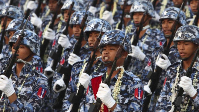 Ilustrasi tentara Myanmar
