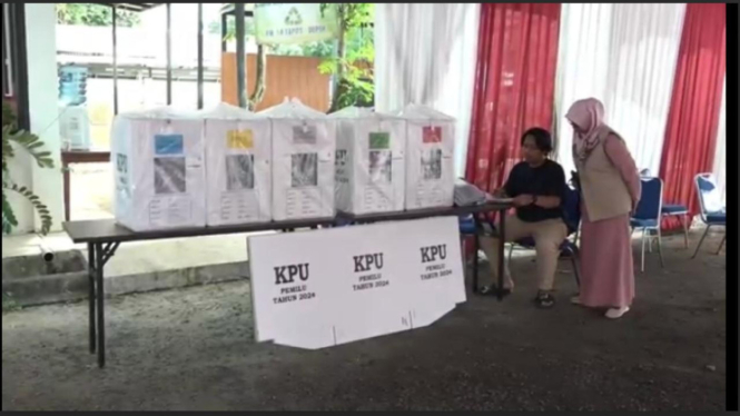 TPS 33 Kelurahan Tapos, Depok tempat Wapres Ma'ruf Amin mencoblos 