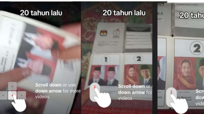 Viral Penampak Surat Suara Tahun 2004