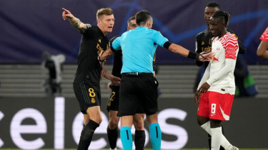 Toni Kroos saat laga Leipzig vs Madrid