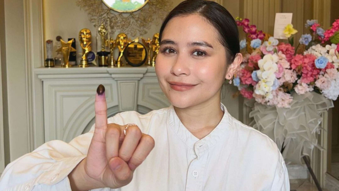 Prilly Latuconsina Mengaku Tertutup Terkait Pilihannya pada Pilpres 2024