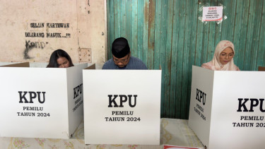 Menteri Agama (Menag) Yaqut Cholil Qoumas gunakan hak pilih