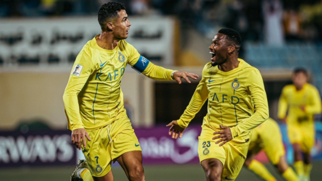 Cristiano Ronaldo bela Al Nassr lawan Al Feiha di Liga Champions Asia