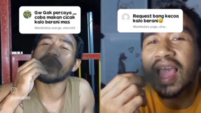 Heboh, Selebgram Makan Kecoa hingga Cicak demi Followers