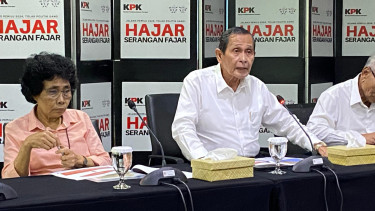 Ketua dewas KPK Tumpak Hatorangan Panggabean di gedung Dewas KPK.