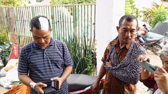 Ketua RT dan petugas KPPS yang mengalami kekerasan di Jambi