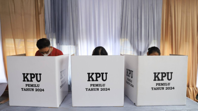 Proses Pemungutan suara pemilu 2024. (foto ilustrasi)