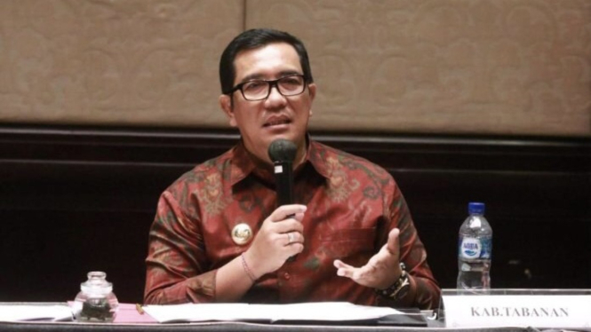Bupati Tabanan I Komang Gede Sanjaya.
