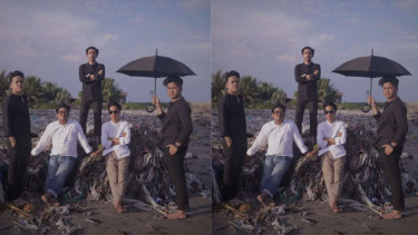 Pandawara Datangi Pantai Labuhan Haji yang Dipenuhi Sampah Sebagai Destinasi Ke-