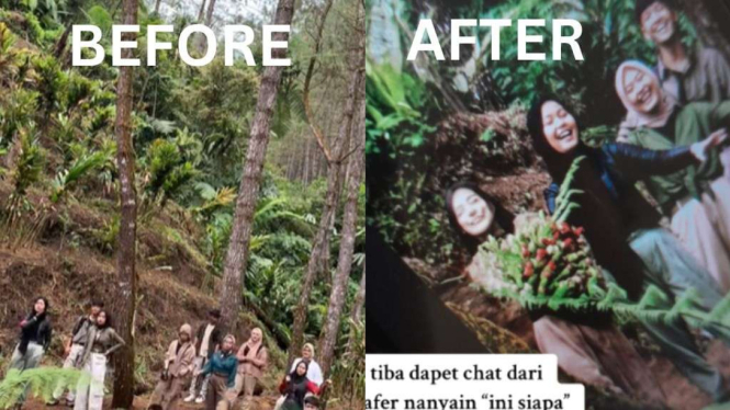 Penamapakan menyeramkan di foto buku tahunan.