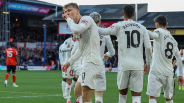 Manchester United saat mengalahkan Luton Town