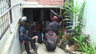 Lokasi warung yang menjadi berkumpulnya siswa Binus BSD Serpong, Tangerang