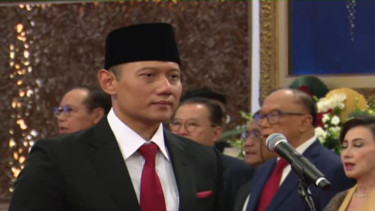 Ketum Demokrat AHY dilantik jadi Menteri ATR/BPN.
