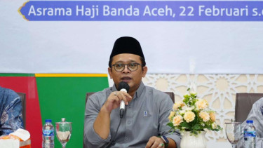 Stafsus Menag Wibowo Prasetyo beri arahan pada Bimtek Terintegrasi Petugas Haji 