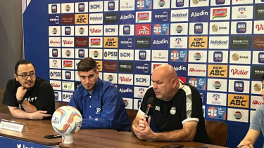 Konferensi pers Persib Bandung jelang lawan PSIS Semarang