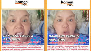 Emak-emak loyalis PDIP marahi Bambang Pacul dan Ario Bimo