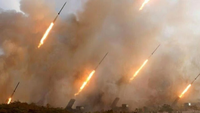 VIVA Militer: Serangan roket Katyusha milisi Hizbullah Lebanon