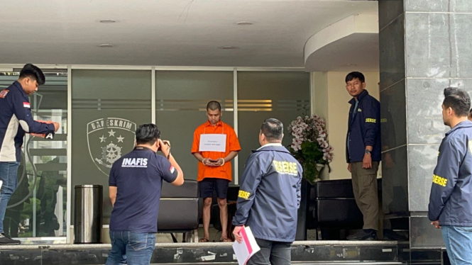Penampakan Yudha Arfandi Rekonstruksi Pembunuhan Dante