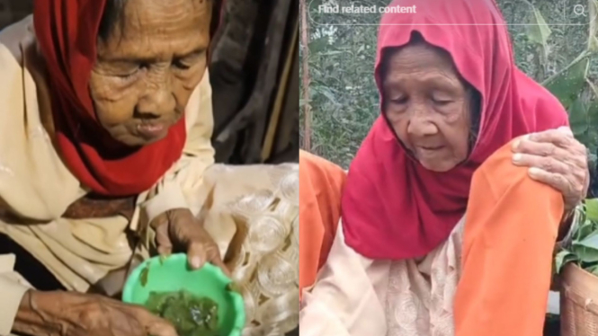 Kisah Nenek hanya Makan Daun Singkong Ternyata Hoaks