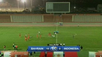 Tragis, Timnas Indonesia Dibantai Bahrain 10-0