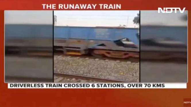 Kereta Melaju Tanpa Masinis Sejauh 70 KM.
