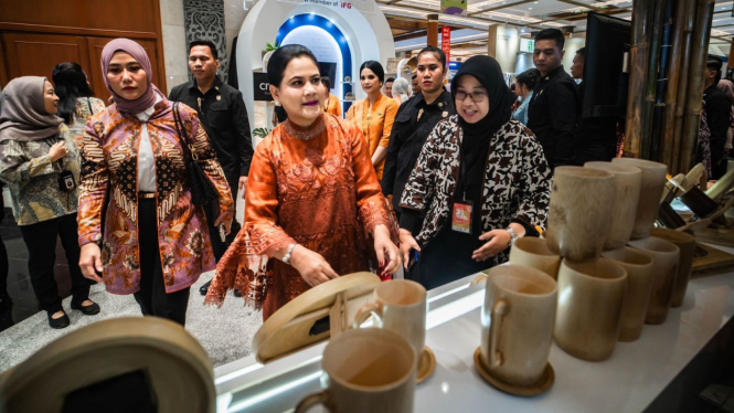Iriana Jokowi di Inacraft 2024