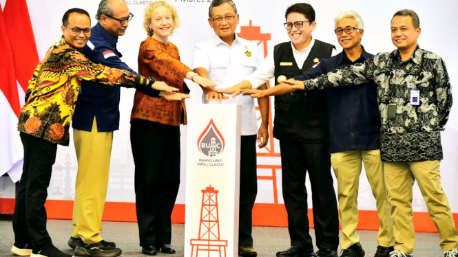 Kegiatan tajak sumur infill dan clastic Banyu Urip di Blok Cepu, Bojonegoro, Jawa Timur diresmikan [dok. SKK Migas]