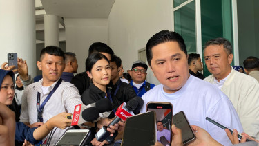 Menteri BUMN Erick Thohir di GBK